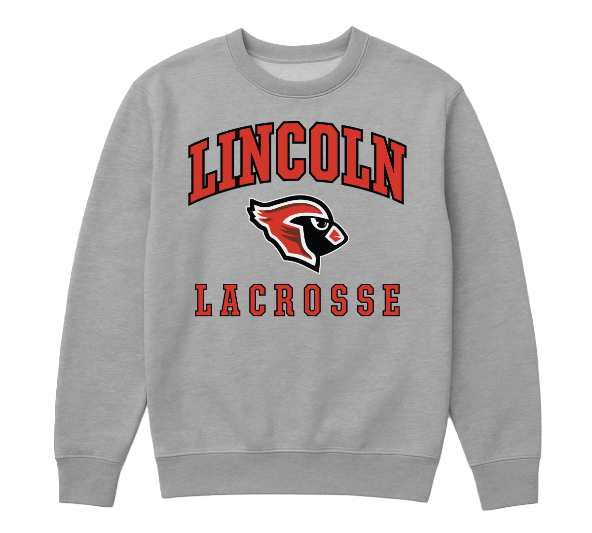 Mascot Crew Neck Grey - Lacrosse