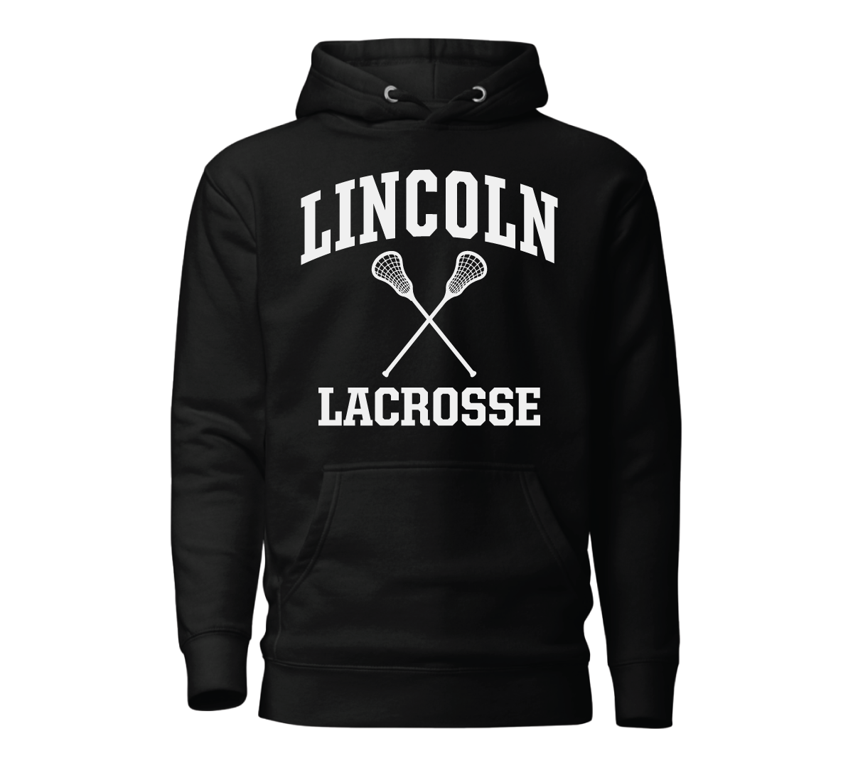 Sticks Hoodie Black - Lacrosse