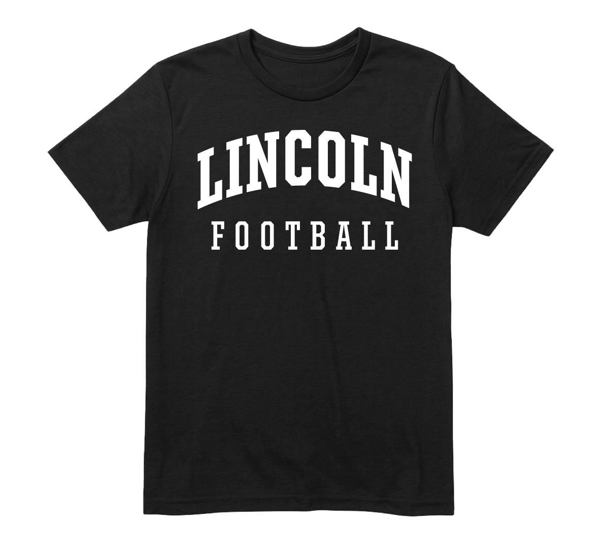 Arched Crest Tee Black - Football