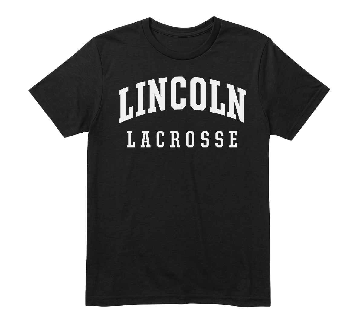 Arched Crest Tee Black - Lacrosse