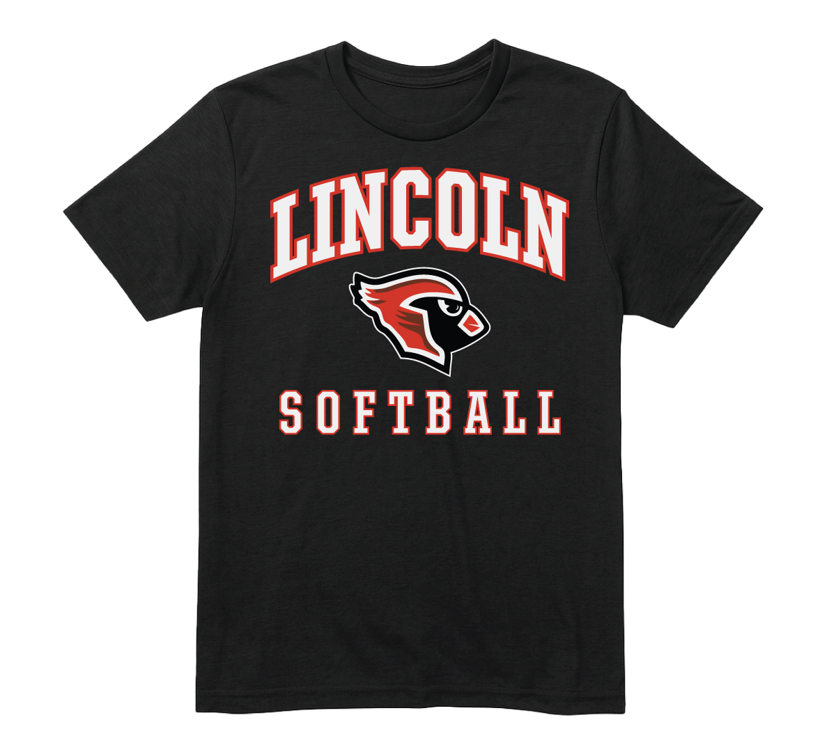 Mascot Tee Black - Softball