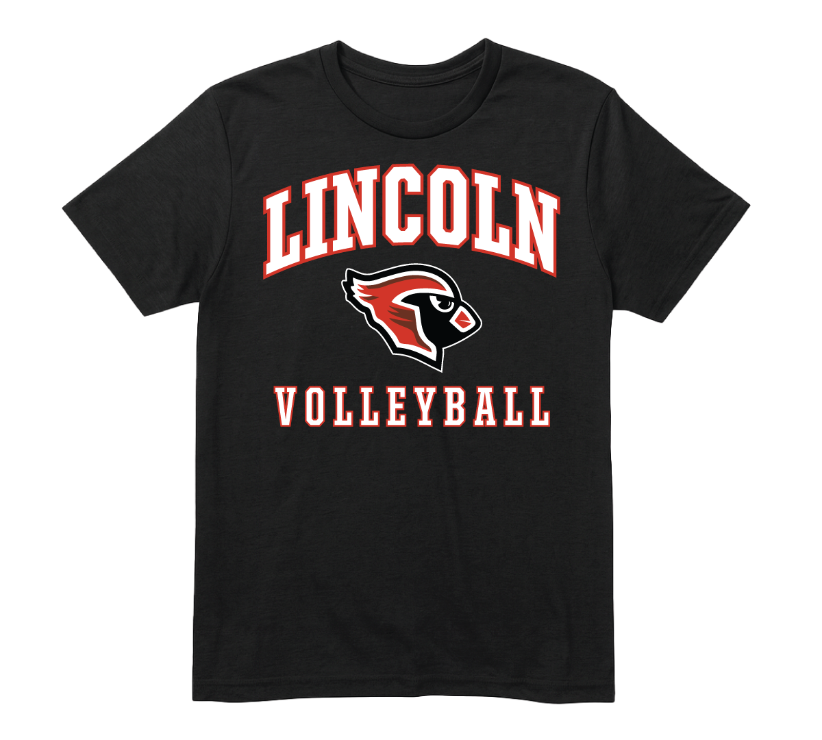 Mascot Tee Black - Volleyball