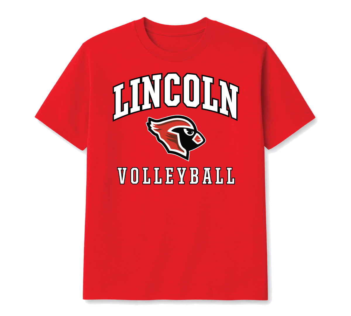 Mascot Tee Red - Volleyball