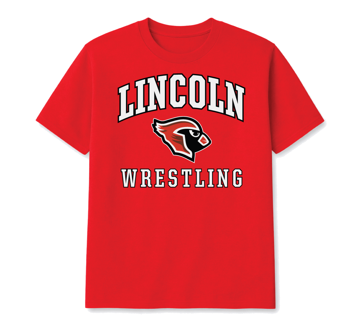 Mascot Tee Red - Wrestling