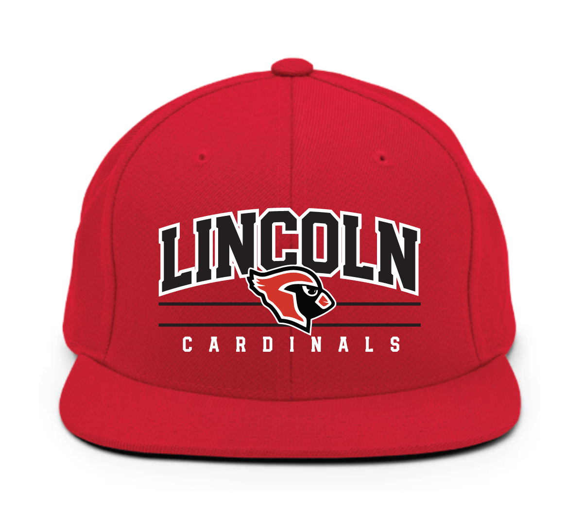 Collegiate Snapback Cap - Red
