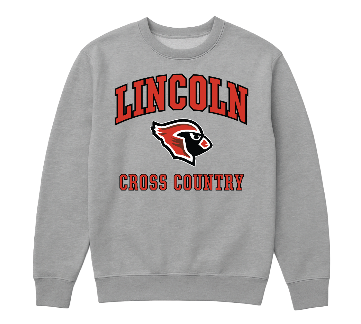 Mascot Crew Neck Grey - Cross Country