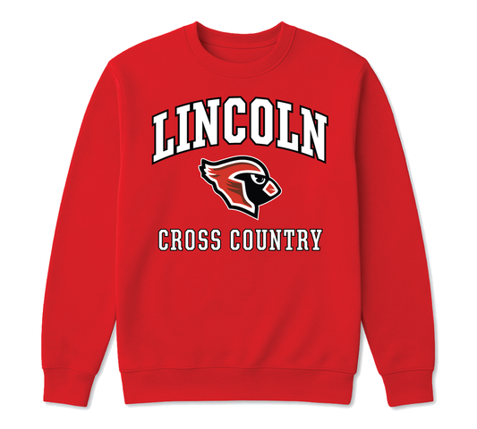 Mascot Crew Neck Red - Cross Country