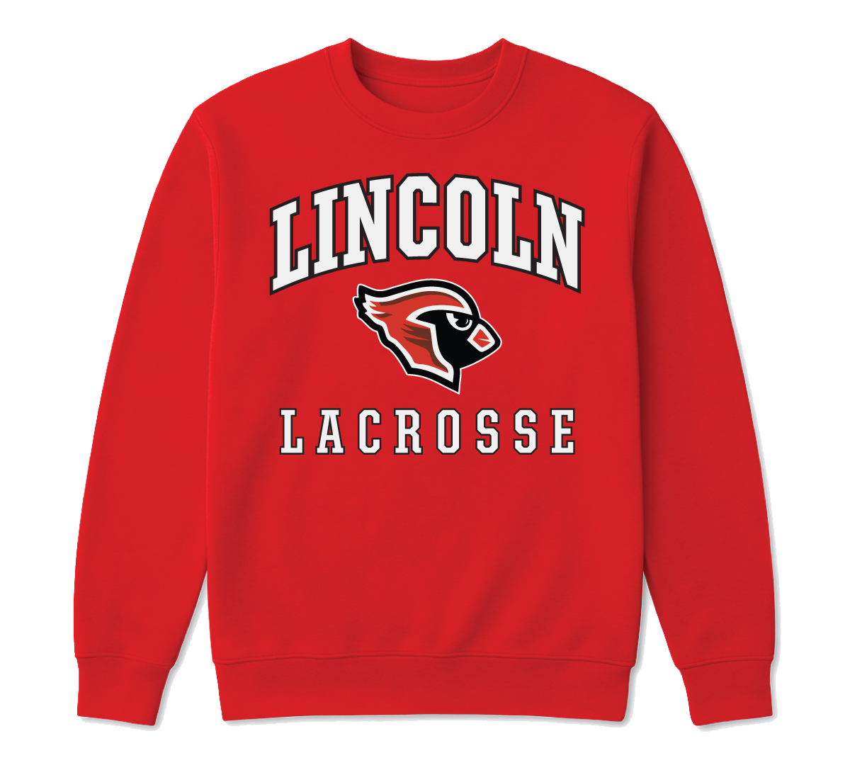 Mascot Crew Neck Red - Lacrosse