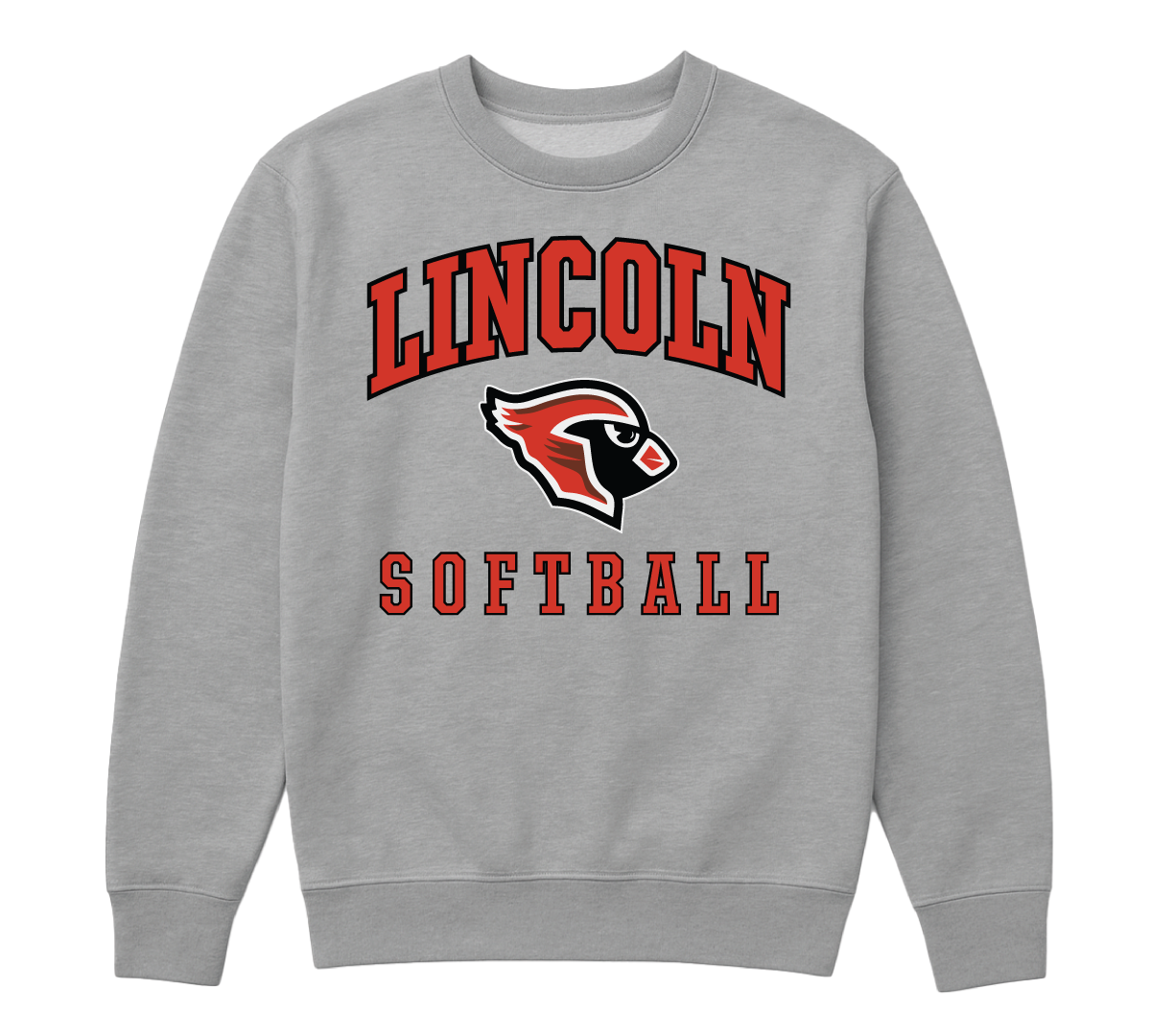 Mascot Crew Neck Grey - Softball