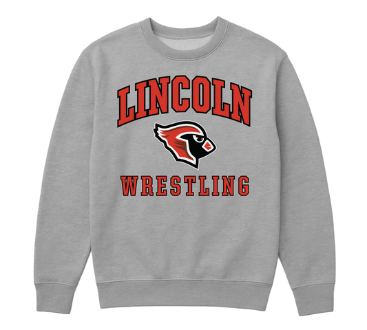 Mascot Crew Neck Grey - Wrestling