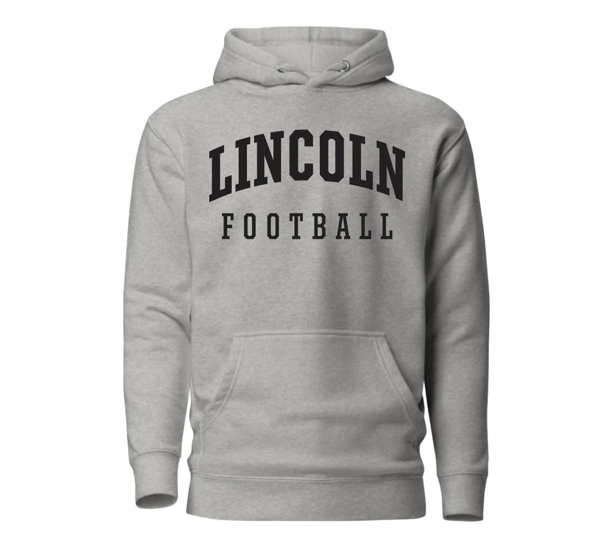 Arched Crest Hoodie Black Graphic - Football