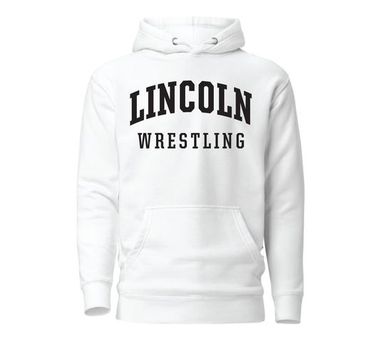 Arched Crest Hoodie Black Graphic - Wrestling