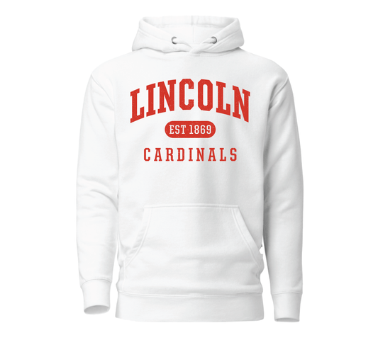 Cardinals Crest Vintage Hoodie - White