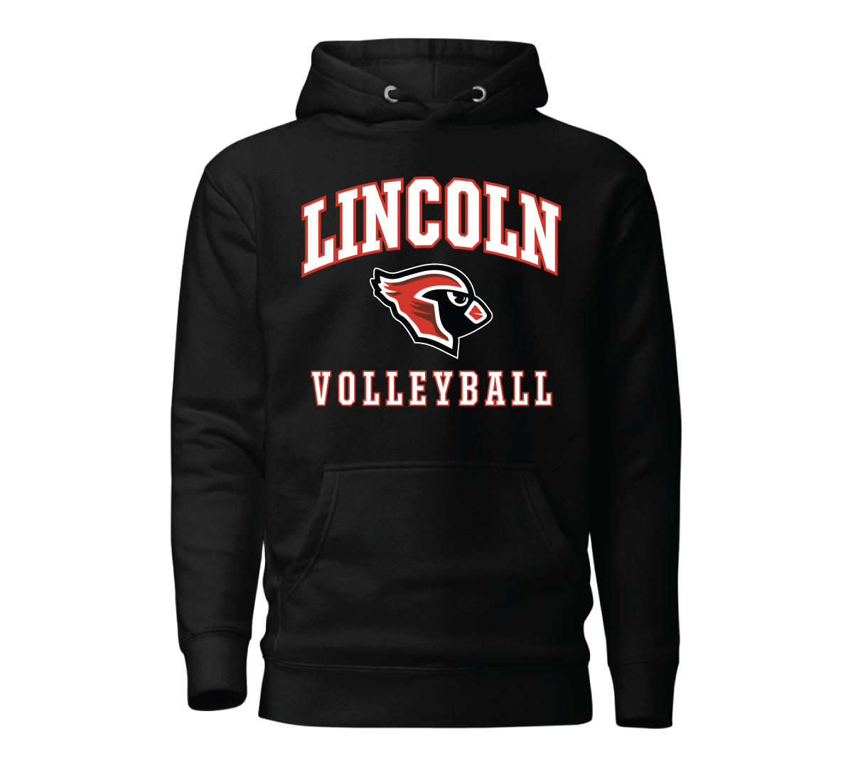Mascot Hoodie Black - Volleyball