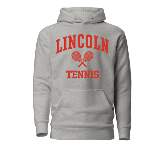 Racket Hoodie Grey - Tennis