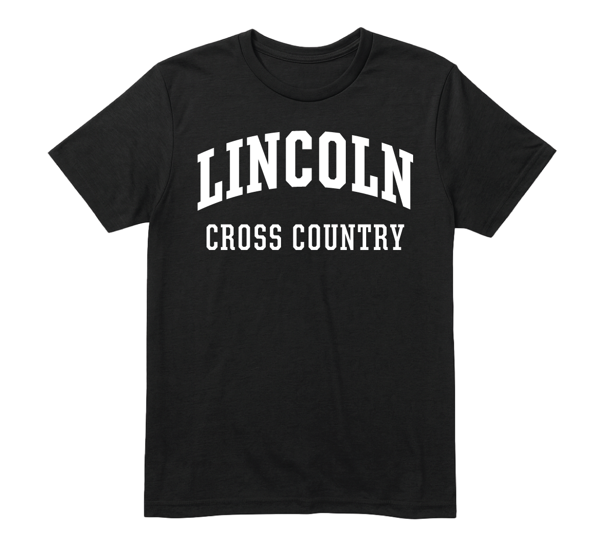 Arched Crest Tee Black - Cross Country