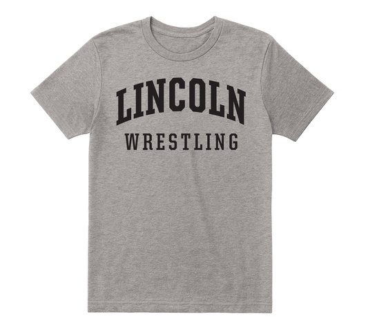 Arched Crest Tee Grey - Wrestling
